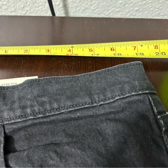 NWT Universal Thread High Rise Vintage Straight Distressed Jeans Black Sz 18/34R - Picture 11 of 13